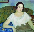 retrato de i ivanova 1926 Boris Mikhailovich Kustodiev hermosa mujer dama